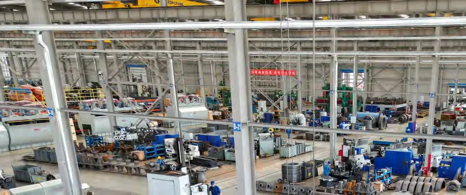Fabrication workshop at a Xinhai manufacturing base