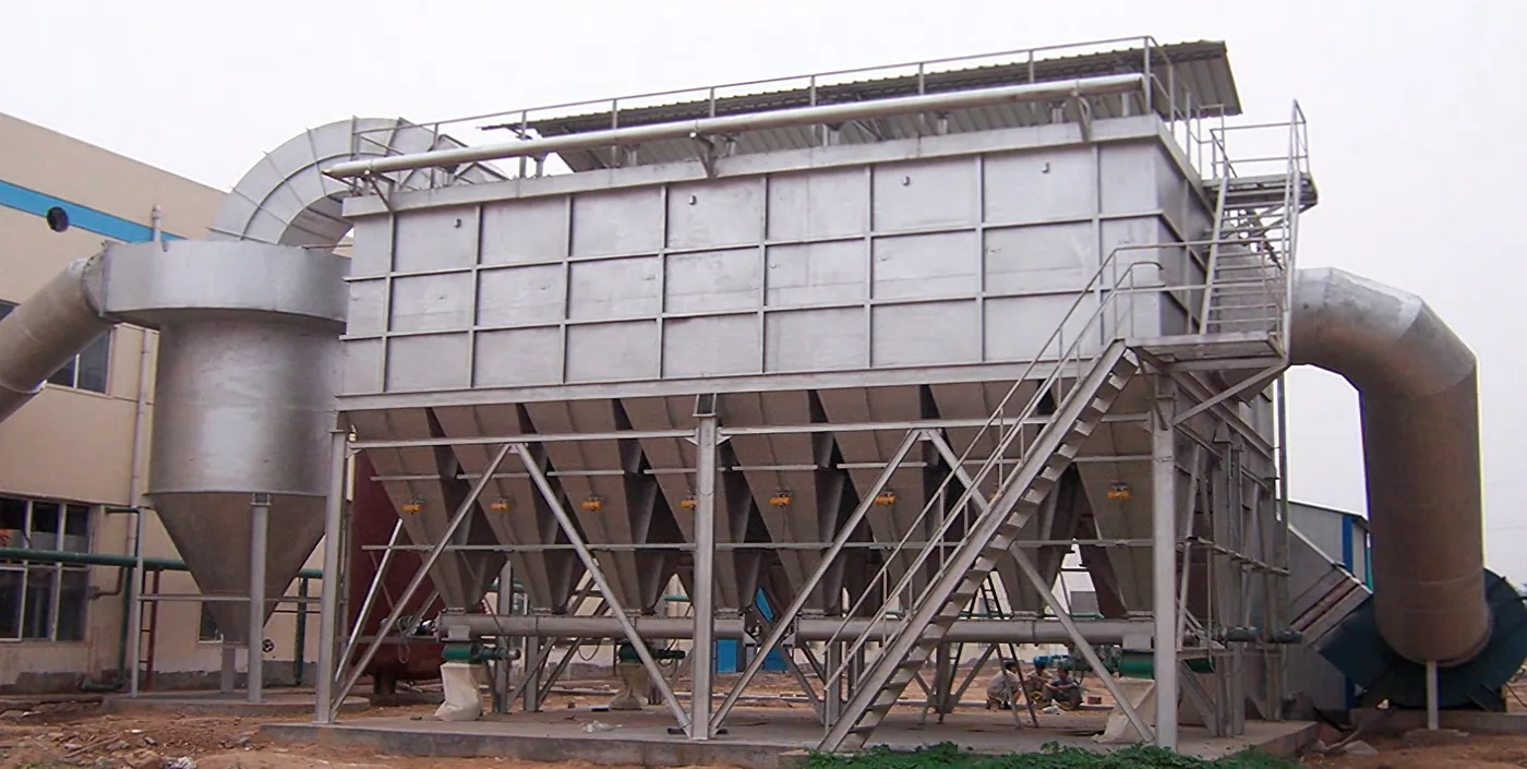 Dust collection system installed at a plant